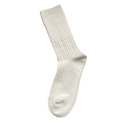 Women's Autumn Winter Wool Thickened Warm Mid-Calf Socks