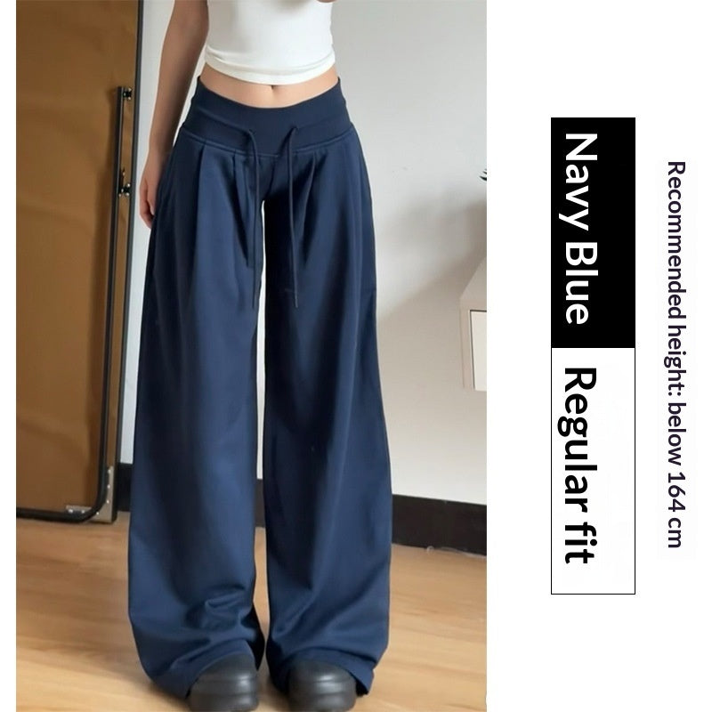 Retro Loose Casual Wide-leg Pants Women's